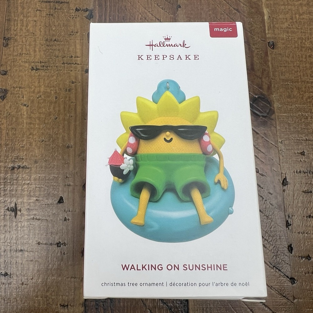 2019 Hallmark Keepsake Walking On Sunshine Magic Sound Ornament Summer